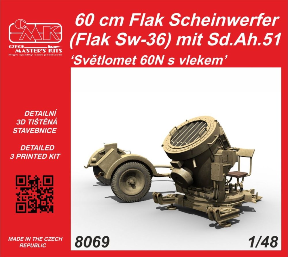1/48 Flak Scheinwerfer (Flak Sw-36) with Sd.Ah.51